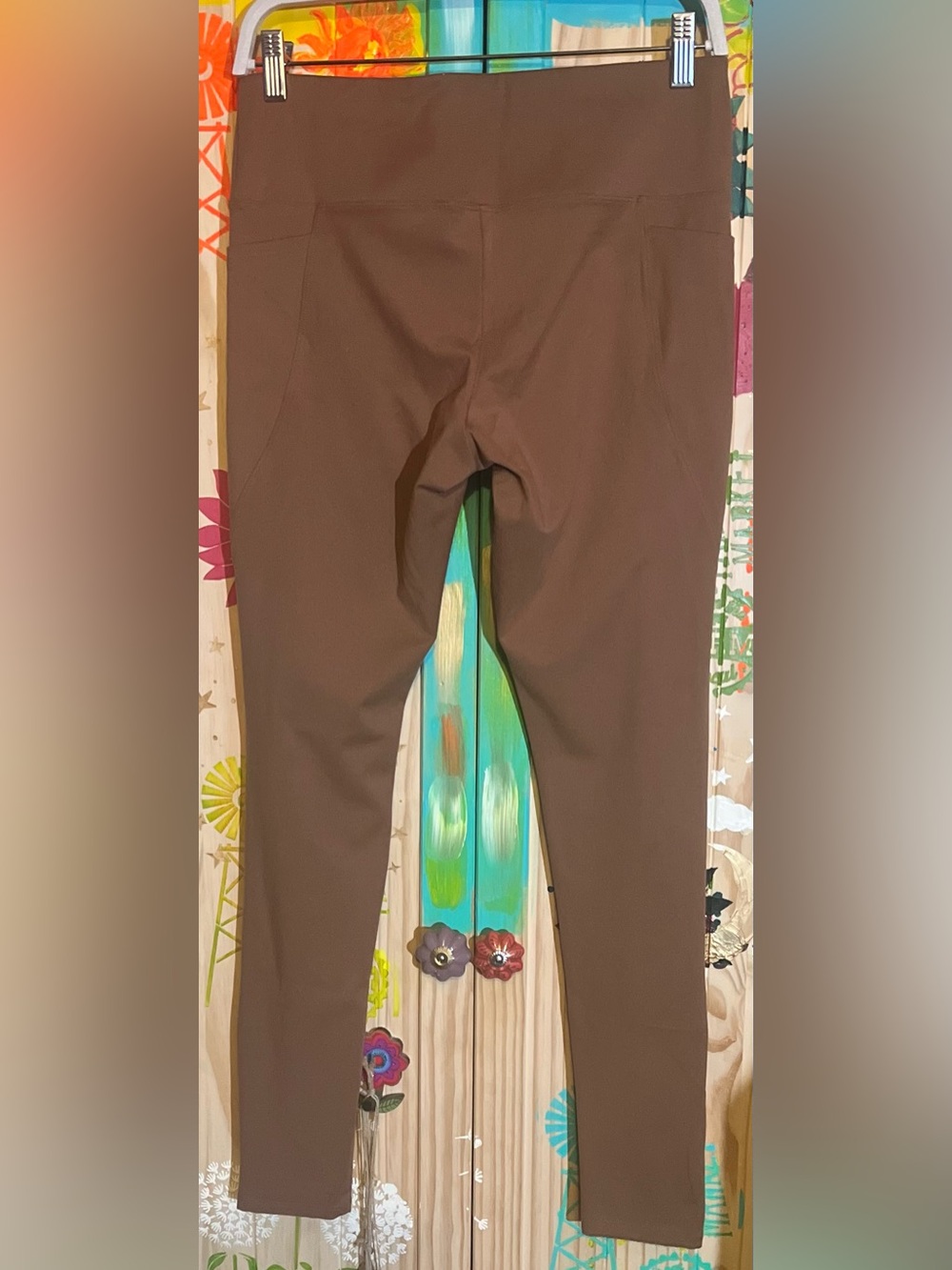 Felina Brown Stretch Ponte Leggings - Picture 2 of 4